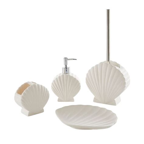 Shell White Bathroom Accessories Adairs