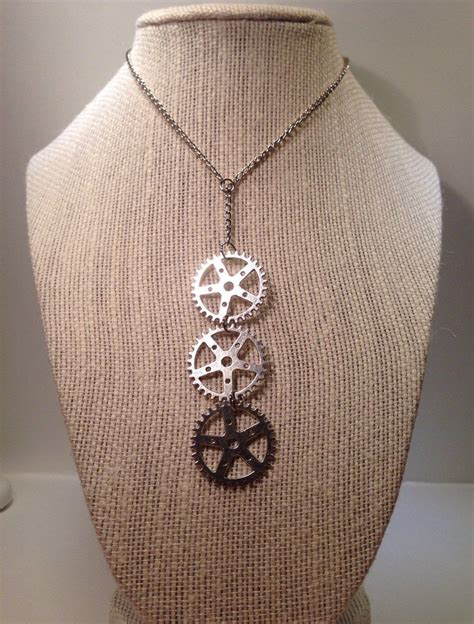 Steampunk Gear Wheel Pendant Three Gear Cog Steampunk Etsy Canada