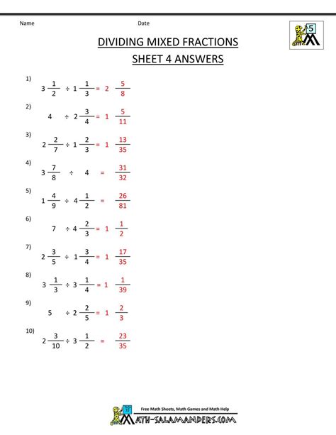 Mixed Worksheet With Positive And Negative Numbers