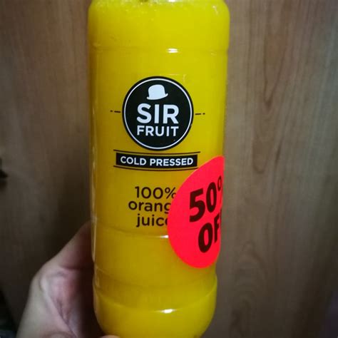 Sir Fruit Cold Pressed Orange Juice Review Abillion