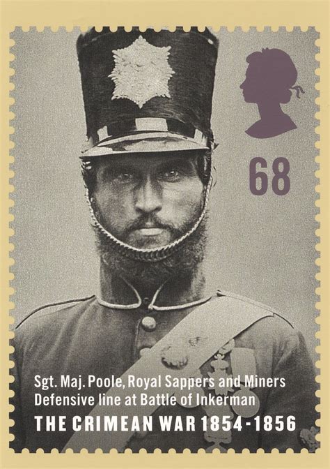 Sergeant Major Poole Royal Sappers Military Crimean War Postcard