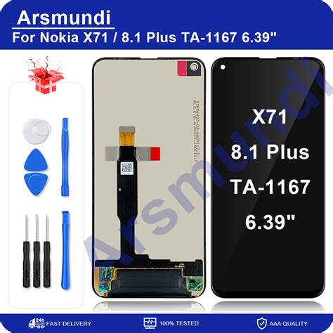 6 39 For Nokia X71 8 1 Plus TA 1167 LCD Display Touch Screen Digitizer