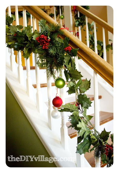 See more ideas about christmas banister, banisters, pine cone decorations. Christmas Banister Garland - the DIY village