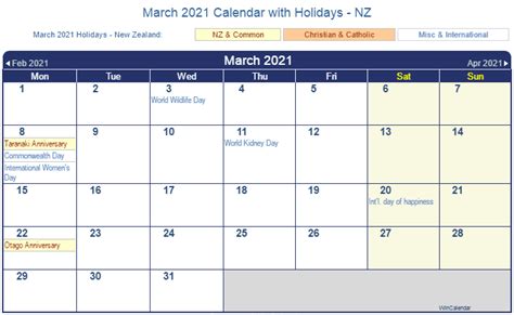 February 2022 Calendar With Holidays Nz Twontow
