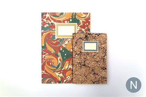 Marbled Notebooks T Set With Labels Notebook Ts Handmade