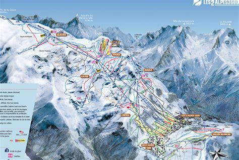 Les Deux Alpes Ski Voyages Cartes