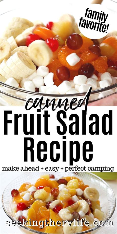 Easy Canned Fruit Salad Recipe Recipe In 2021 Fruit Salad Recipes