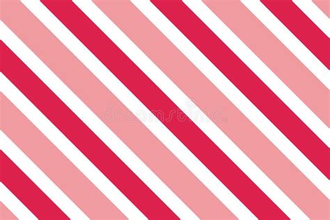 Seamless Pattern Pink Red Stripes On White Background Stock Vector