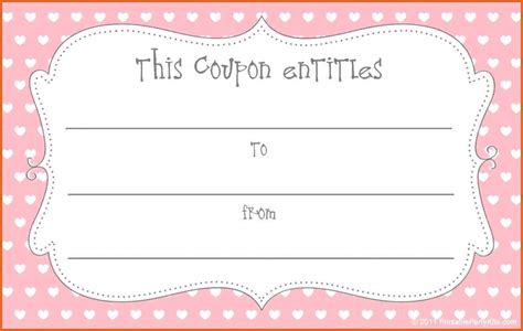 Blank Coupon Template Free ~ Addictionary