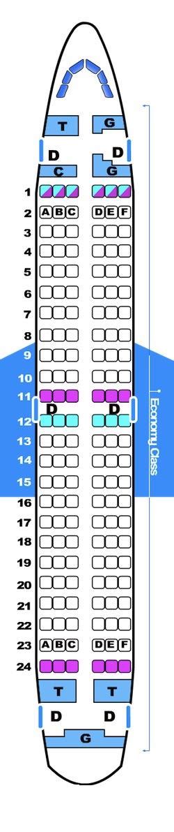 Mapa de asientos Bmibaby Boeing B737 300 Plano del avión SeatMaestro es