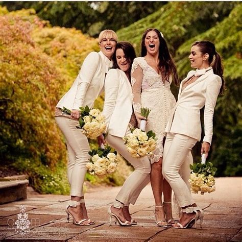 Would You Put Your Bridesmaids In Pant Suits Coordinatedbridesmaids Thecoordinatedbride