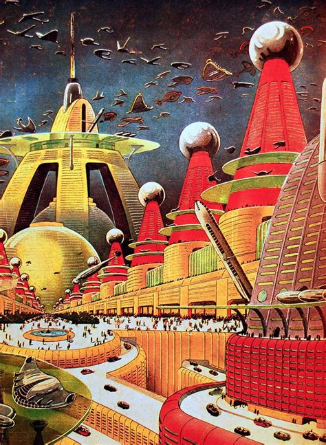 Frank R Paul 1940 Science Fiction Artwork Retro Futurism Retro Art