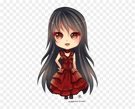 Hair Anime Chibi Vampire Girl Free Transparent Png Clipart Images