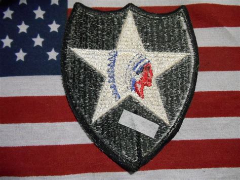 Us Army 2nd Infantry Division Color Ssi Patch Me Army