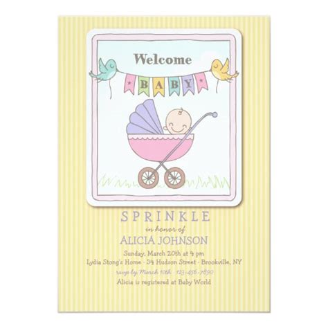 Welcome Baby Shower Invitation