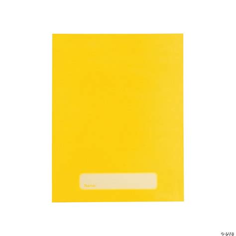 Yellow Pocket Folders Discontinued