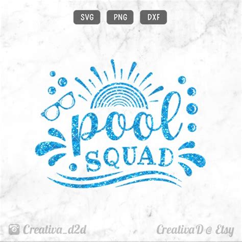 Pool Squad Svg Summer Svg Pool Party Svg Girls Svg Squad Svg Etsy
