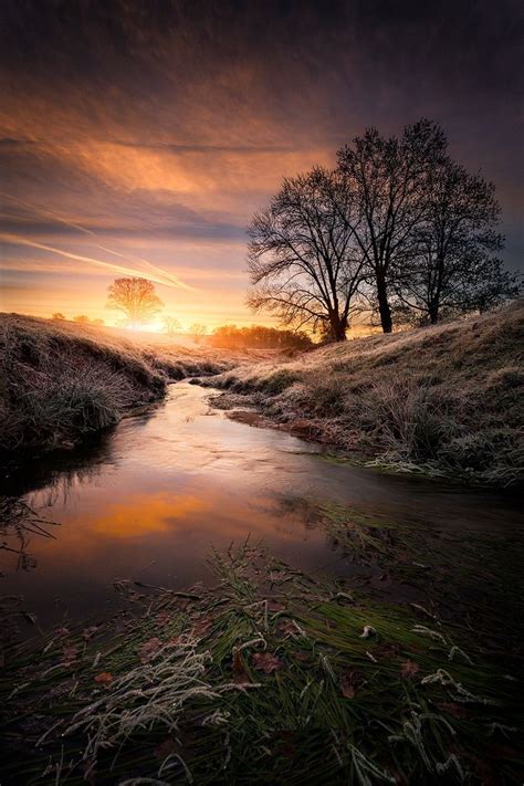The Stream Sunrise Auvergne By Sc Pictures On 500px