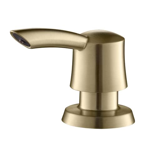 Simplehuman compact touch free sensor soap pump dispenser brushed nickel 8oz. KRAUS Savan Kitchen Soap Dispenser in Brushed Gold-KSD-51BG - The Home Depot