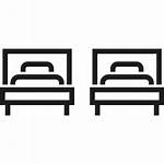 Icon Beds Twin Svg Icons Hotel Bed