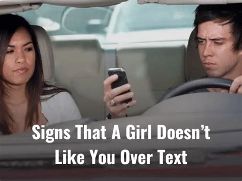 20 signs that a girl doesn t like you over text