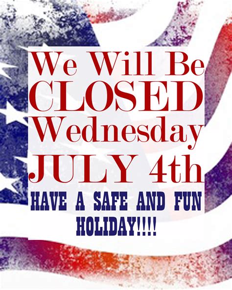All 103 Images Printable Closed For 4th Of July Sign Template Updated