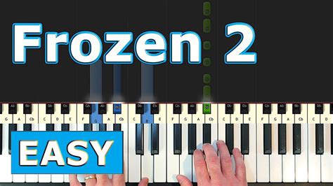 Frozen 2 Into The Unknown Panic At The Disco Easy Piano Tutorial