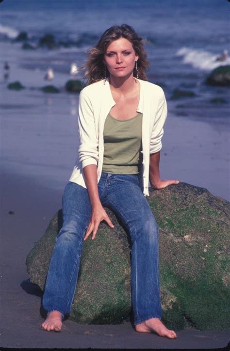 A Casual Michelle Pfeiffer By The Ocean 1980s