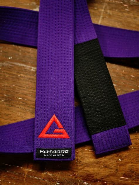 Purple Bjj Deluxe Belt With Gracie Logo Embroidery An Honor To Create