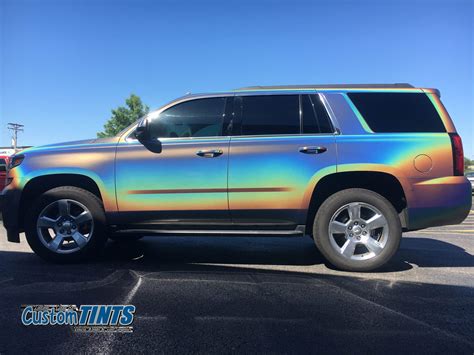 Chevy Tahoe 3m Gloss Flip Psychedelic Wrap