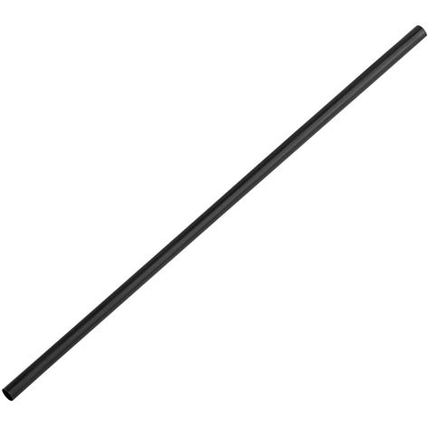 Ecochoice 7 34 Black Jumbo Compostable Unwrapped Pla Straw 400pack