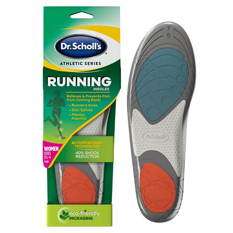 Dr Scholl S Athletic Series Running Insoles For Women 1 Pair Size 5