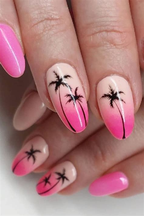 Simple Beach Nails Designs For Summer Nails