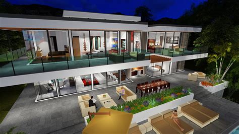 Two Story Modern Glass Home Design Next Generation Living Homes