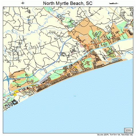 North Myrtle Beach South Carolina Street Map 4551280