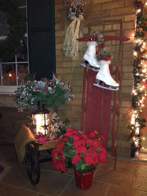 Country Christmas Porch Porch Decorating Primitive Christmas