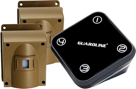 Guardline Wireless Driveway Alarm Wtwo Sensors Kit Outdoor