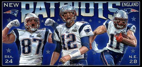 Painting 2015 New England Patriots Original Art By Jared Kelley