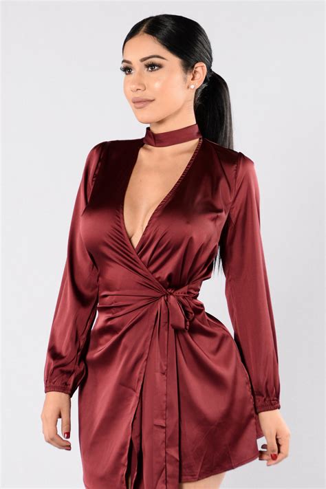 Get To Know Ya Dress Burgundy Fashion Nova Dresses Fashion Nova