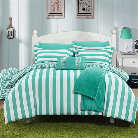 Chic Home Lyon Piece Twin Comforter Set In Aqua Comforter Sets Paris Comforter Set Chic Home