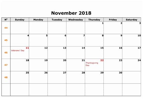 2018 November Calendar Uk National Holidays November Calendar