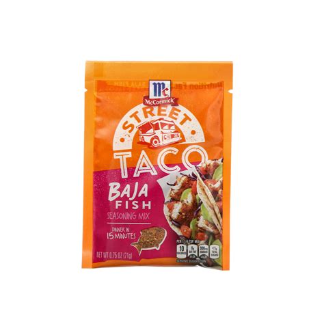 Mccormick Baja Fish Street Taco Seasoning Mix 75 Oz Seasoning Mixes