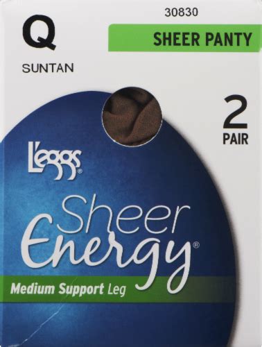 L Eggs Sheer Energy Women S Medium Support Leg Sheer Panty Pantyhose Pack Suntan Q