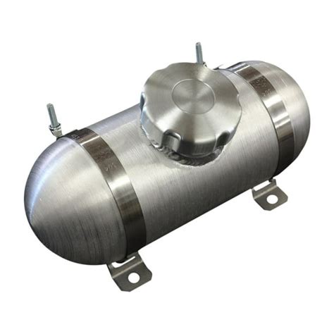 4x12 Center Fill Round Spun Aluminum Gas Tank 53 Gallon 18 Npt