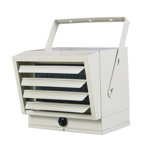 Heats things up fast and saves floor space! Fahrenheat 5000-Watt Electric Garage Heater with ...