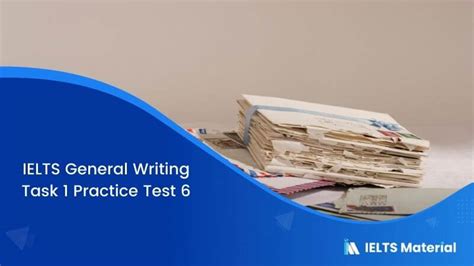 Ielts General Writing Task 1 Practice Test 6