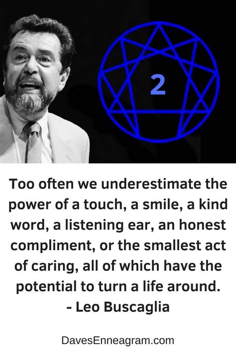 Famous Enneagram Type 2 Quote Leo Buscaglia Enneagram