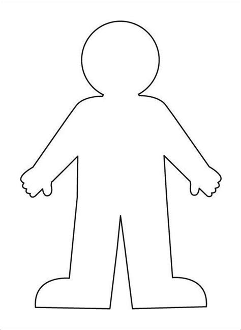 24 Body Outline Templates Pdf Doc In 2023 Body Template Body Outline Human Body Printables