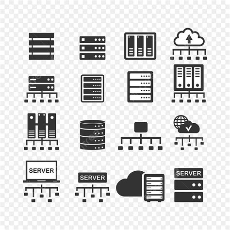 Server Data Center Vector Hd Images Big Data Center And Server Icons
