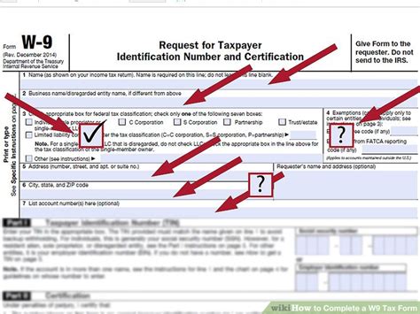How To Complete A W‐9 Tax Form 9 Steps With Pictures